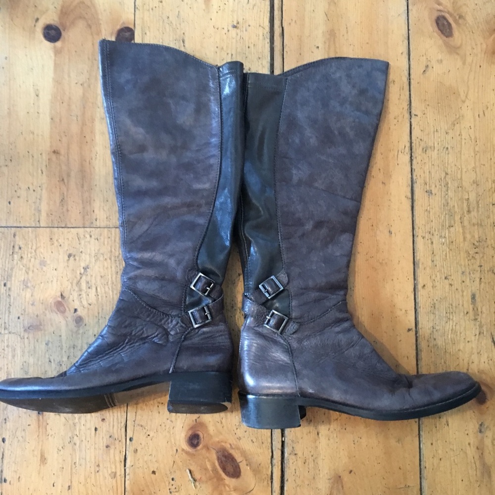 Charcoal a Leather boots from Amsterdam